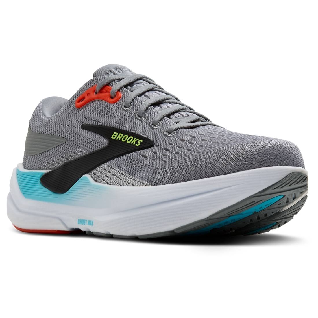 Męskie buty do biegania Brooks Ghost Max 3 – Primer grey/Antarctica/Red